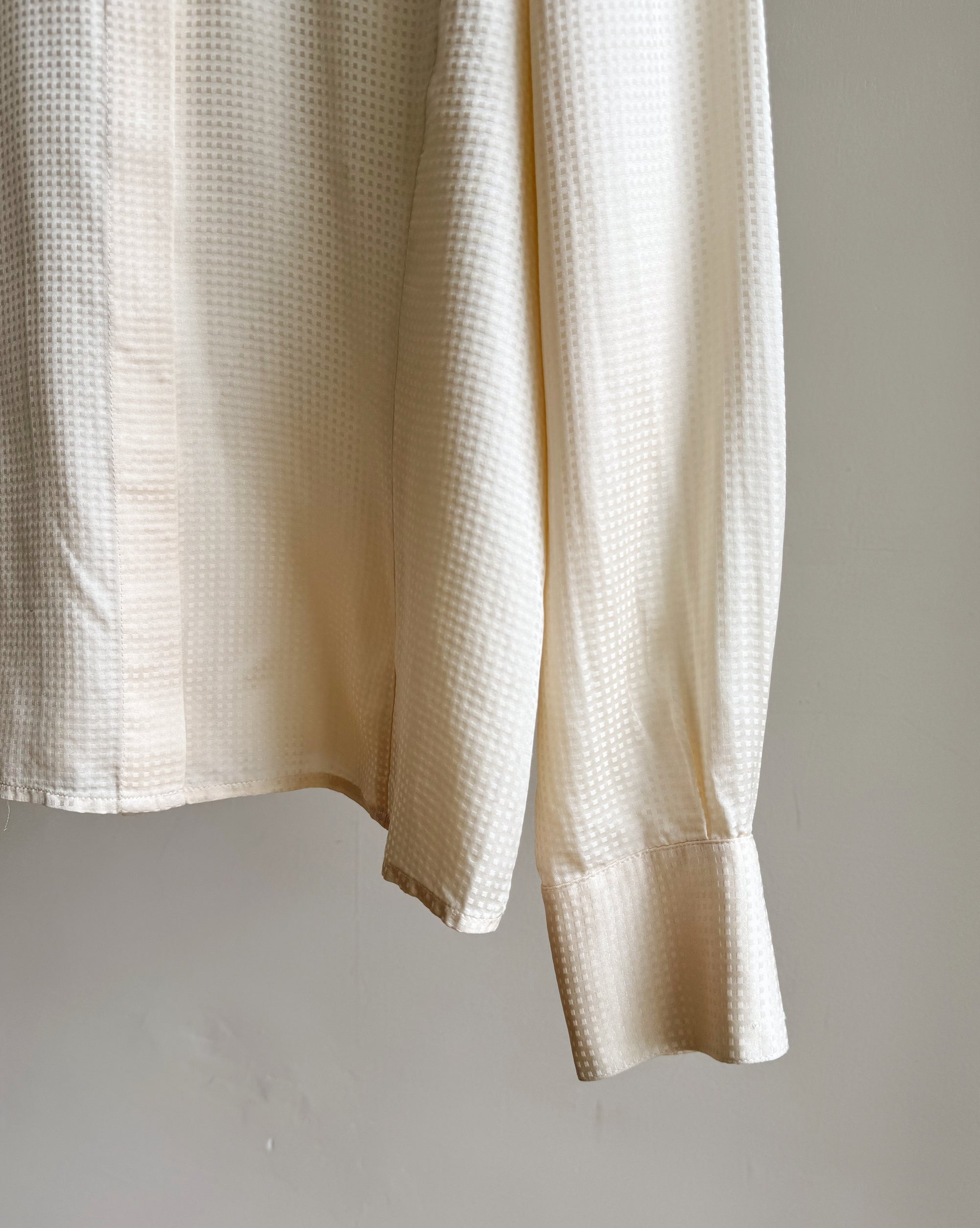Cream Silk Texture Blouse - Hey Jude