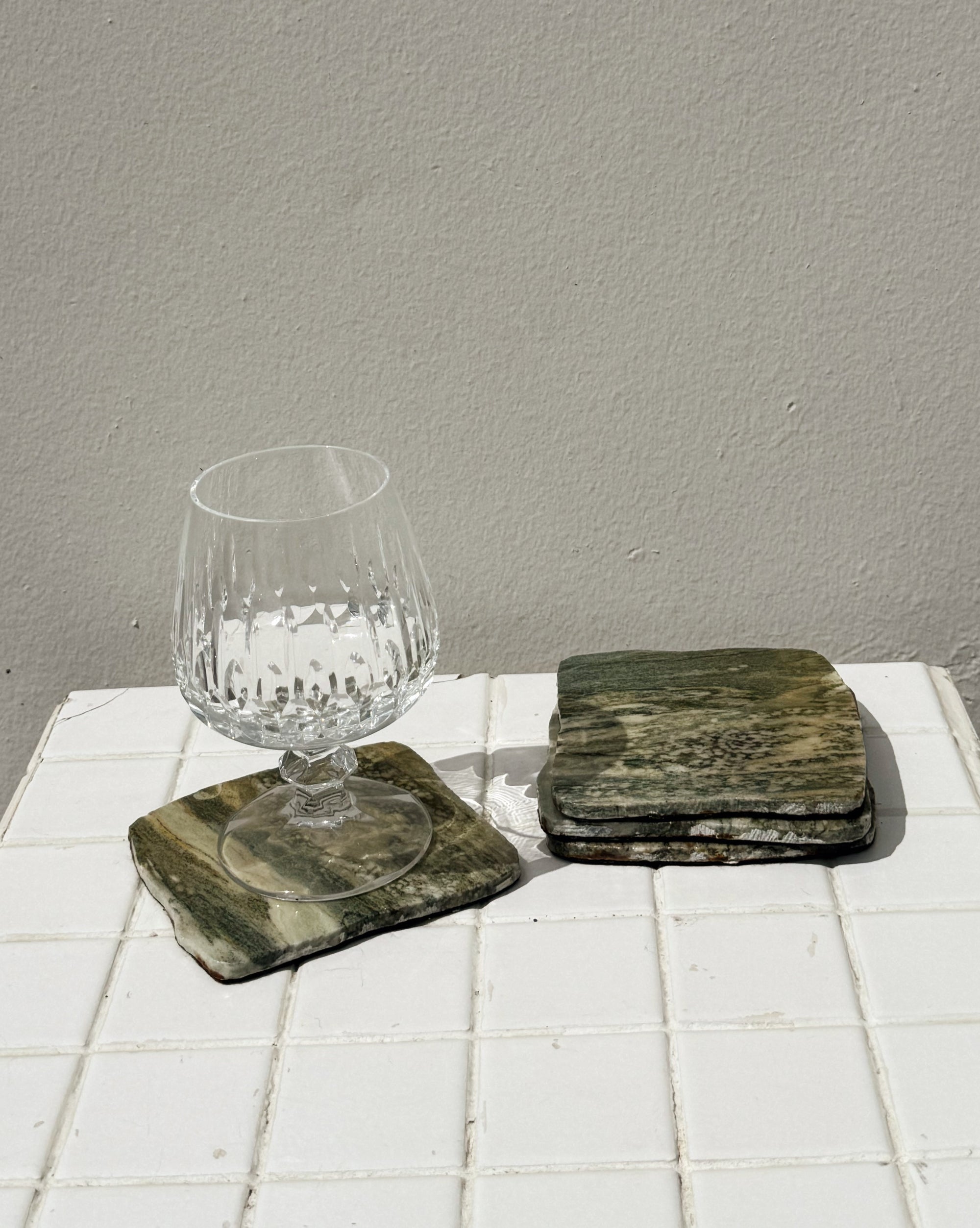 Jade Marbled Stone Coasters - Hey Jude