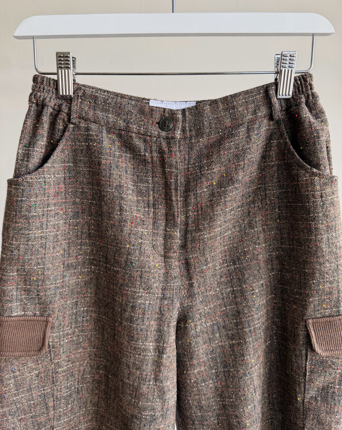 Carob Speckled Cargo Capris