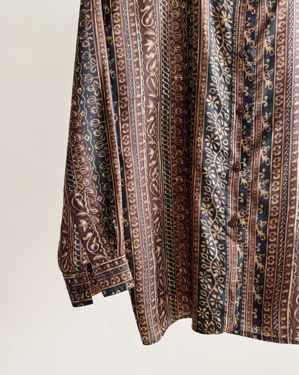 Baroque Stripe Silk Blouse - Hey Jude