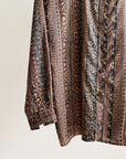 Baroque Stripe Silk Blouse - Hey Jude
