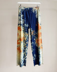 Watercolour Abstract Pleated Trousers