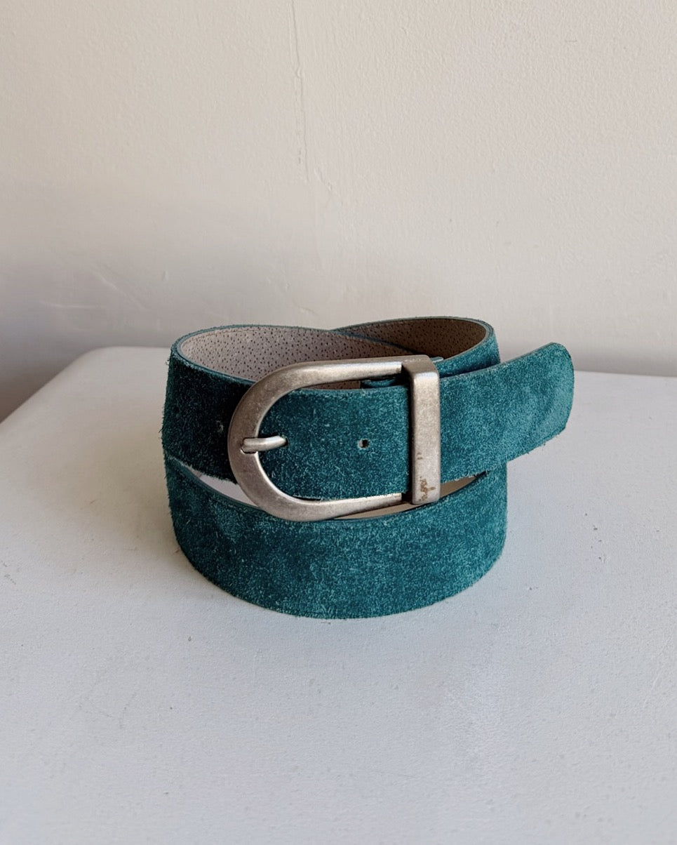 Teal Suede Belt
