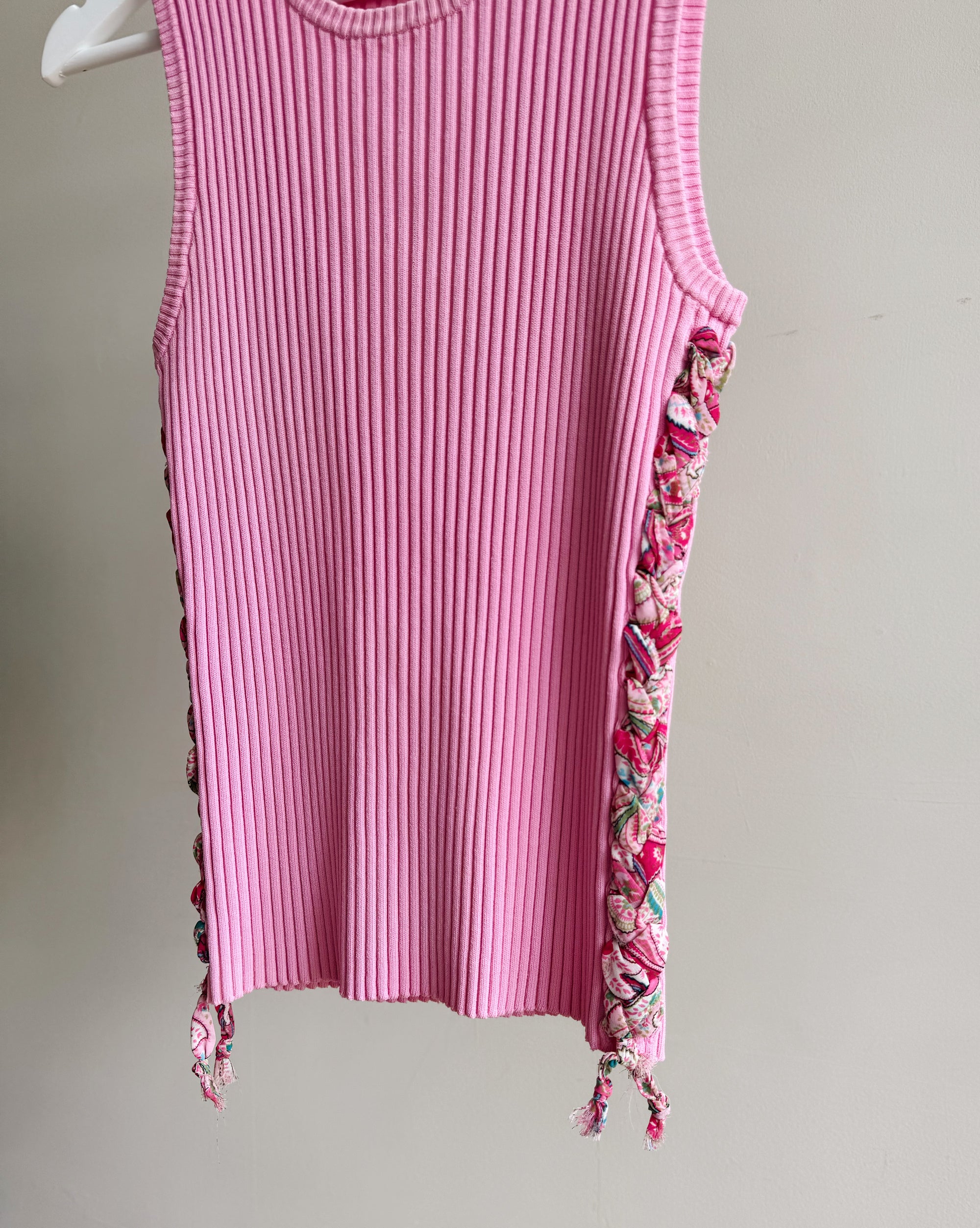 Carnation Ribbed Knit Tank