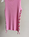 Carnation Ribbed Knit Tank