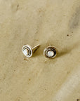 Gemstone Ornate Circular Studs - Hey Jude
