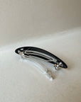 Parcelona | French Oval Hair Barrette in Black - Hey Jude