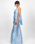 hijulez | Silk Skirt in Baby Blue