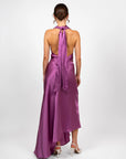 hijulez | Silk Skirt in Magenta