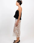 hijulez | Lace Bias Cut Skirt