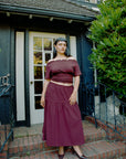 hijulez | Museum Skirt in Merlot - Hey Jude