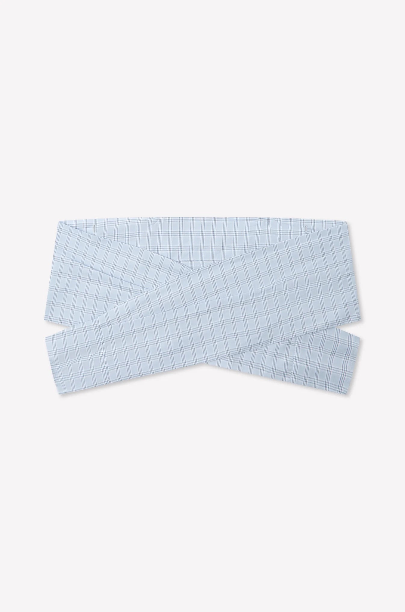 Deiji Studios | Maxi Belt Skirt in Powder Check PRESALE