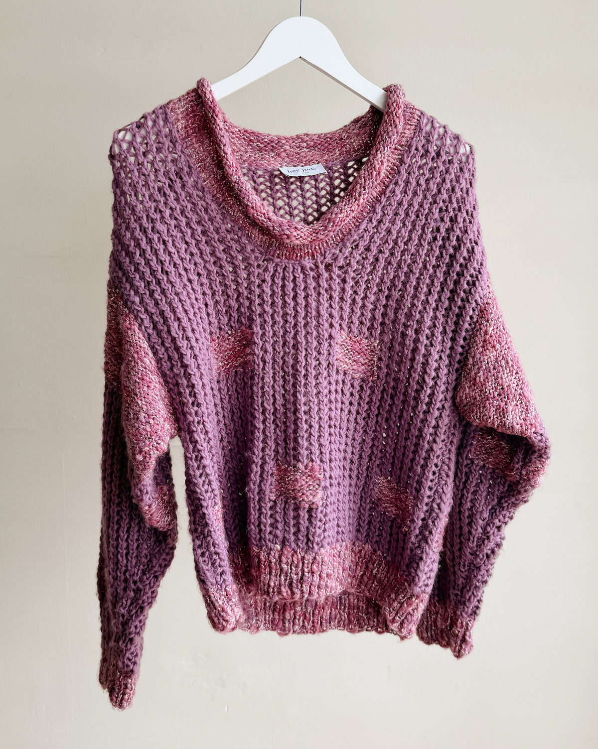 Mulberry Abstract Knit Sweater - Hey Jude