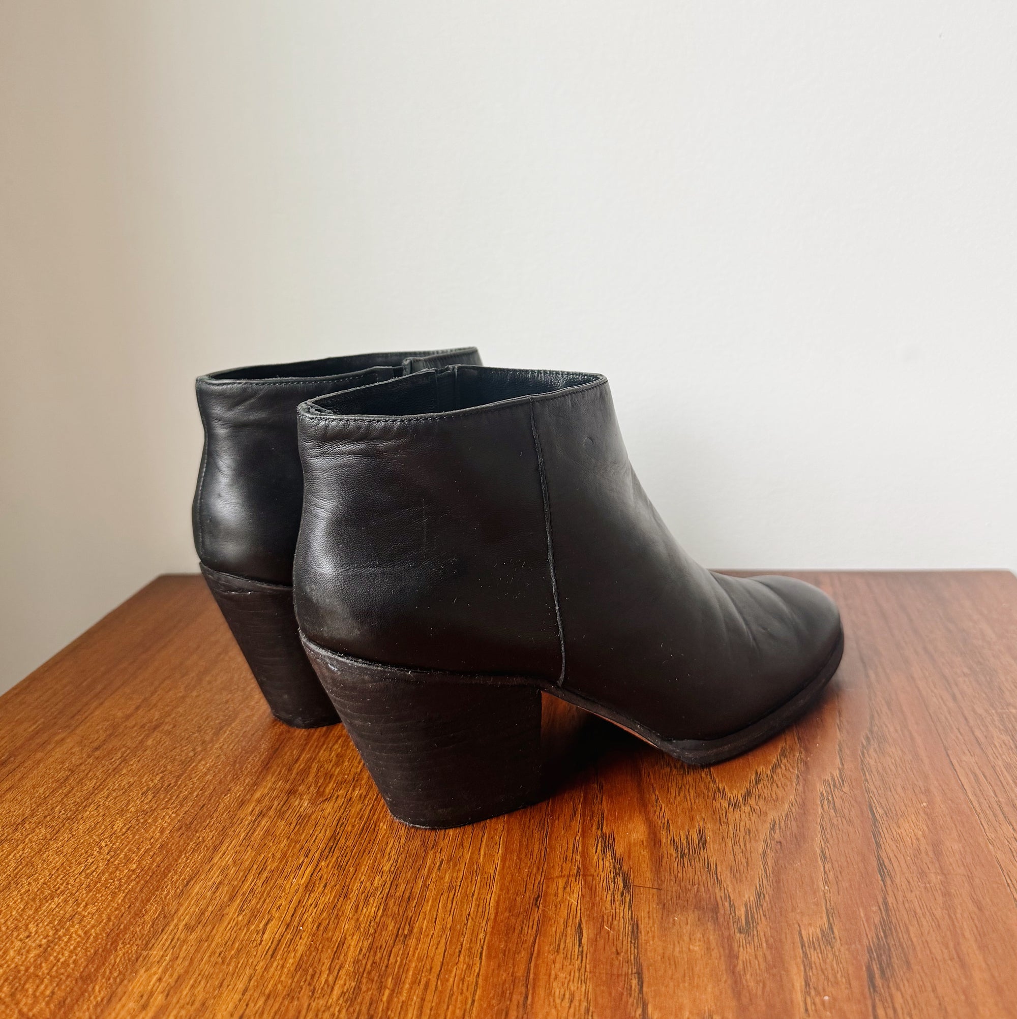 Rachel Comey Black Leather Ankle Boots | Size 9.5 - Hey Jude
