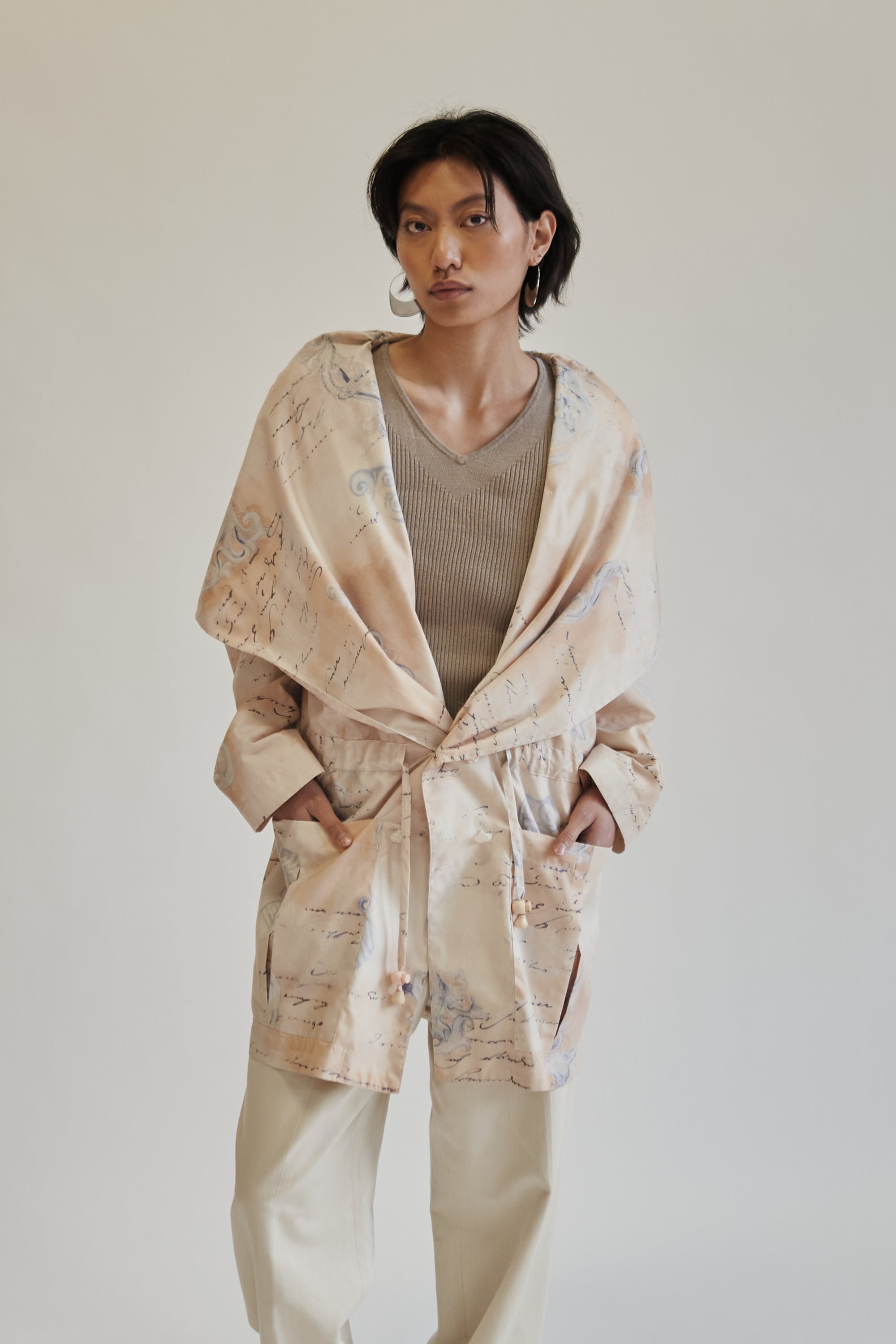 Honey Patterned Shawl Jacket - Hey Jude