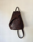 Espresso Wrap Leather Backpack
