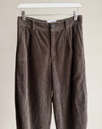 Mushroom Corduroy Barrel Leg Trousers - Hey Jude