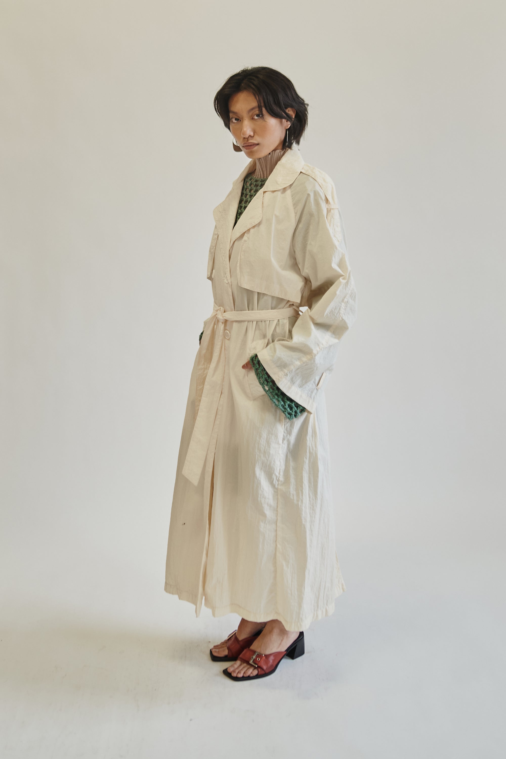Butter Lightweight Nylon Trench Coat - Hey Jude
