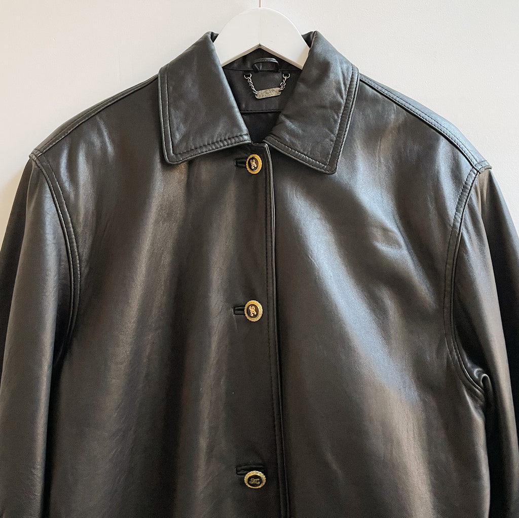 Raven Soft Boxy Leather Jacket