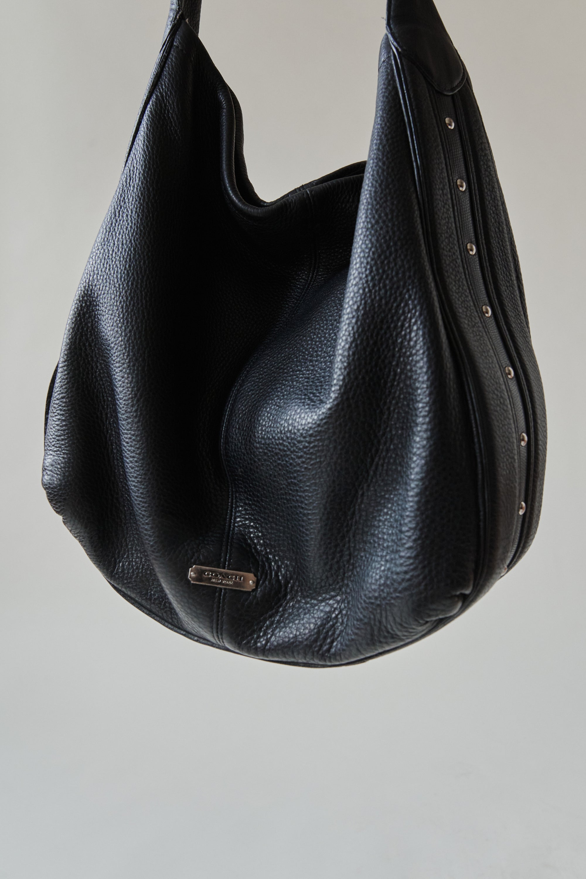 Coach Studded Leather Hobo Bag