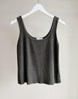 Kelp Silk Waffle Knit Tank - Hey Jude