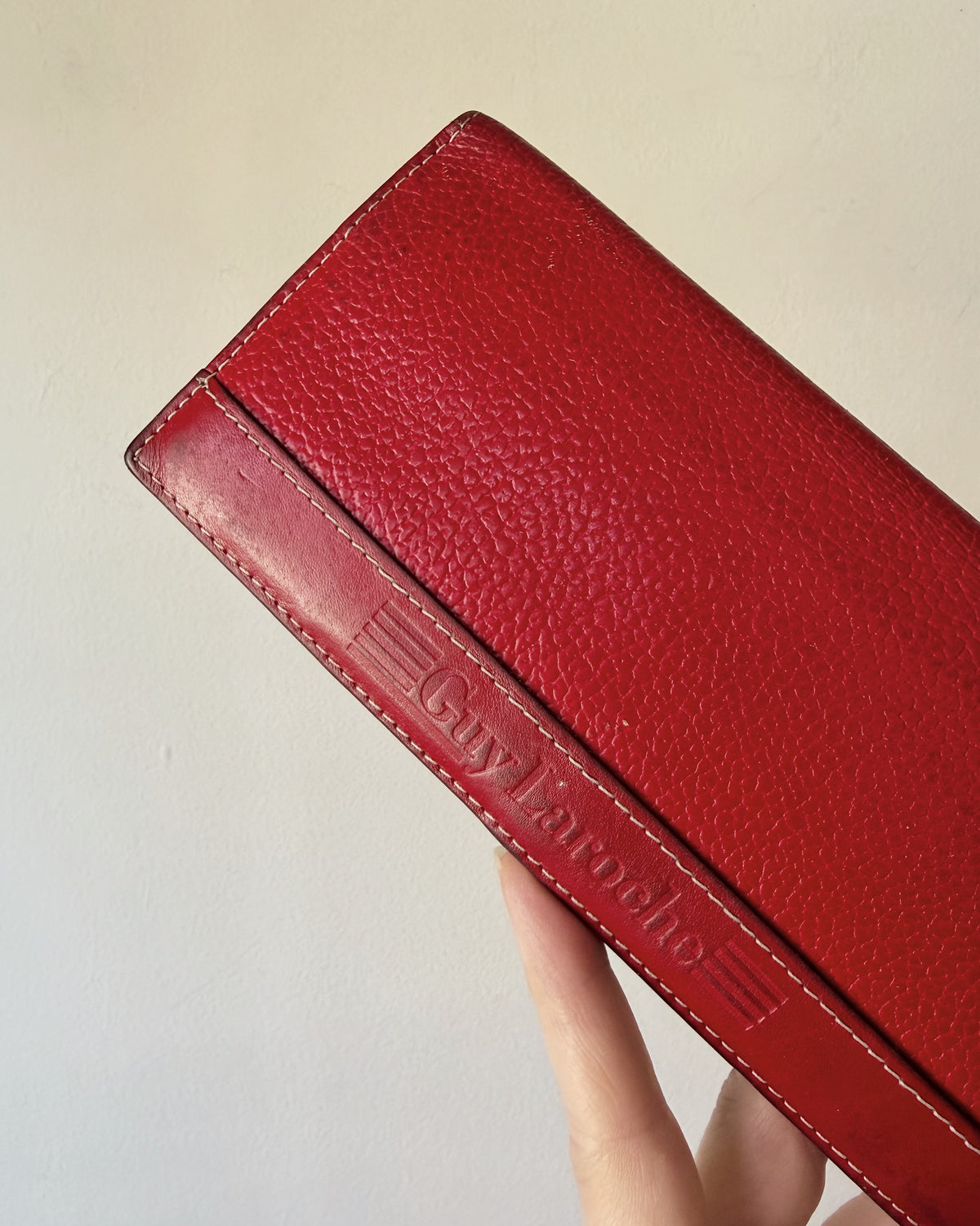 Guy Laroche Red Leather Wallet