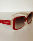 Missoni Red + Cream Oversized Sunglasses - Hey Jude