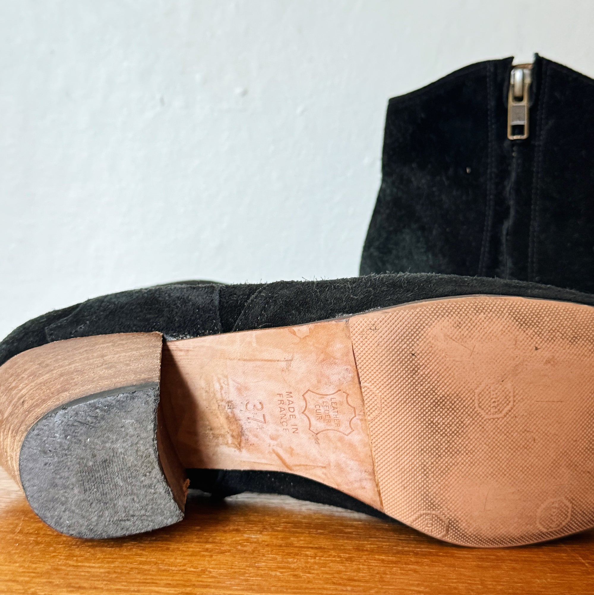 Isabel Marant Black Suede Ankle Boots | Size 37 - Hey Jude