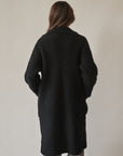 Black Knit Duster Coat