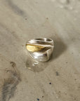 Avant Garde Chunky Sterling Silver Ring | Size 7 - Hey Jude