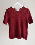 Merlot Mohair Knit Tee - Hey Jude