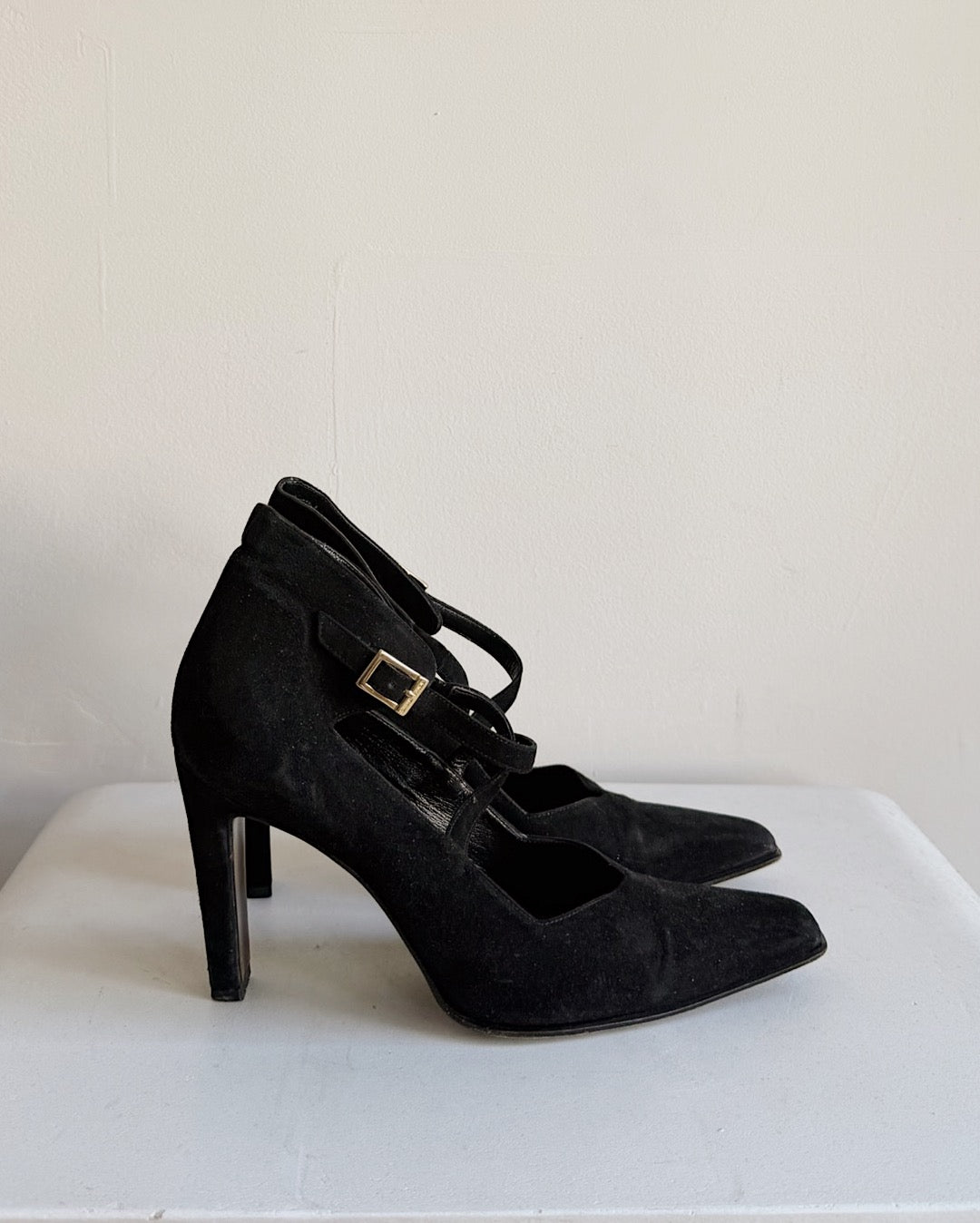 Black Suede Sonia Rykiel Pumps | Size 36.5