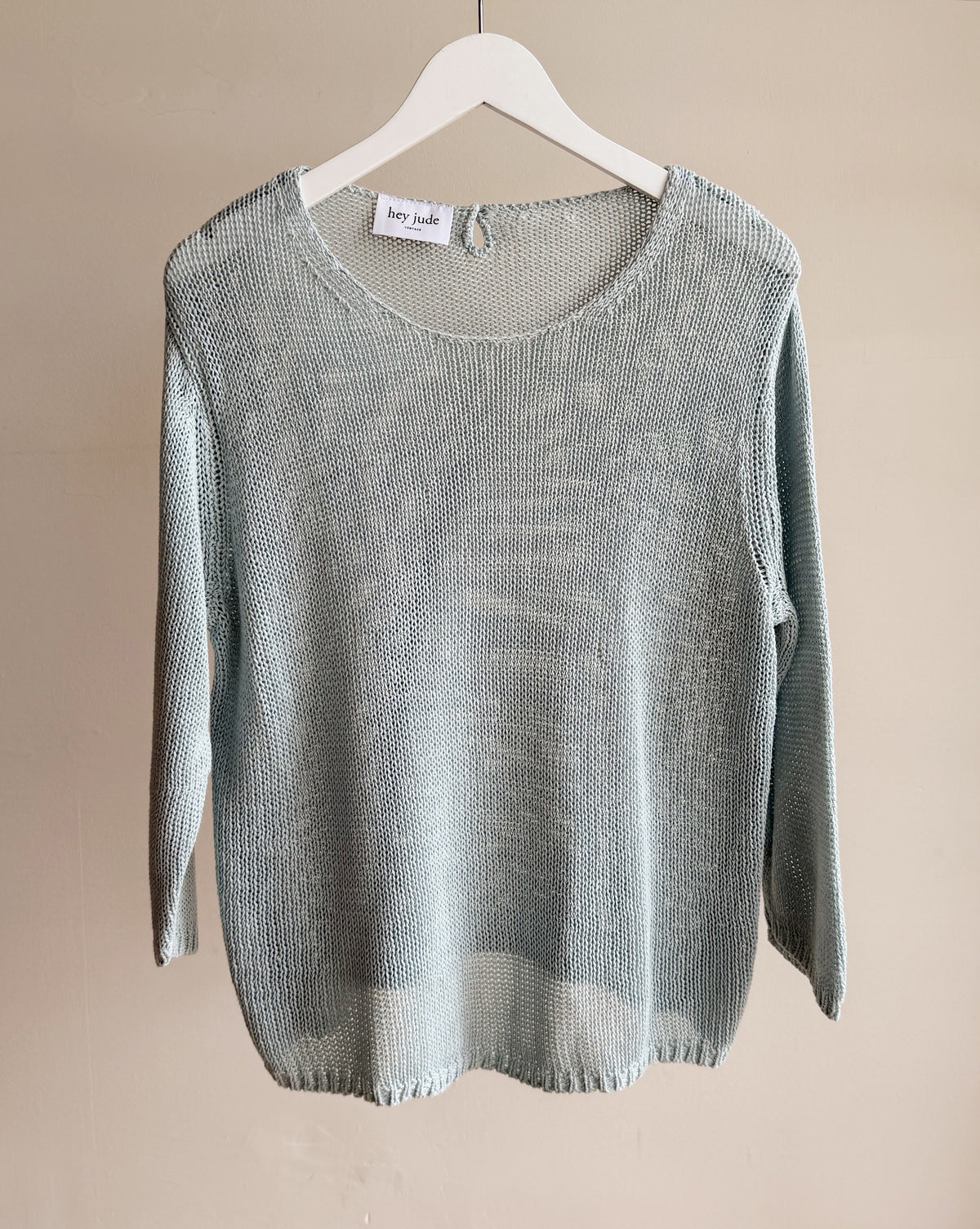 Sea Glass Silk Knit Sweater - Hey Jude
