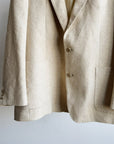 Oatmeal Textured Oversized Linen Blazer