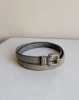 Miu Miu Gray Leather Belt