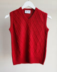 Ruby Diamond Knit Vest