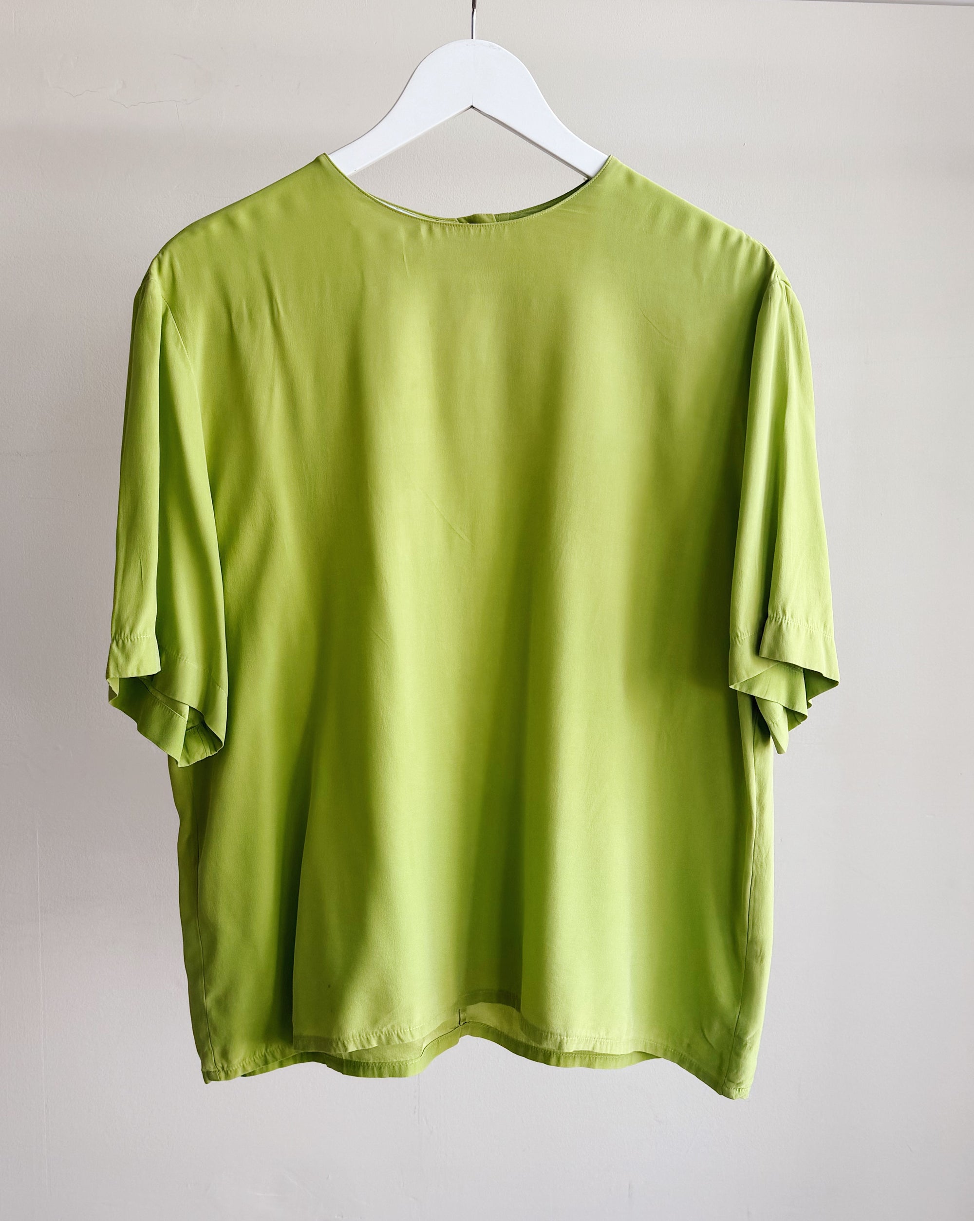 Chartreuse Silk Tee