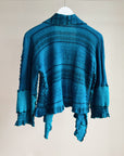 Lapis Patchwork Felted Knit Cardigan - Hey Jude