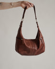 Auburn Leather Hobo Bag