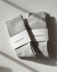 Bondoodle | Ribbed Sport Crew Socks in Cool Grey - Hey Jude