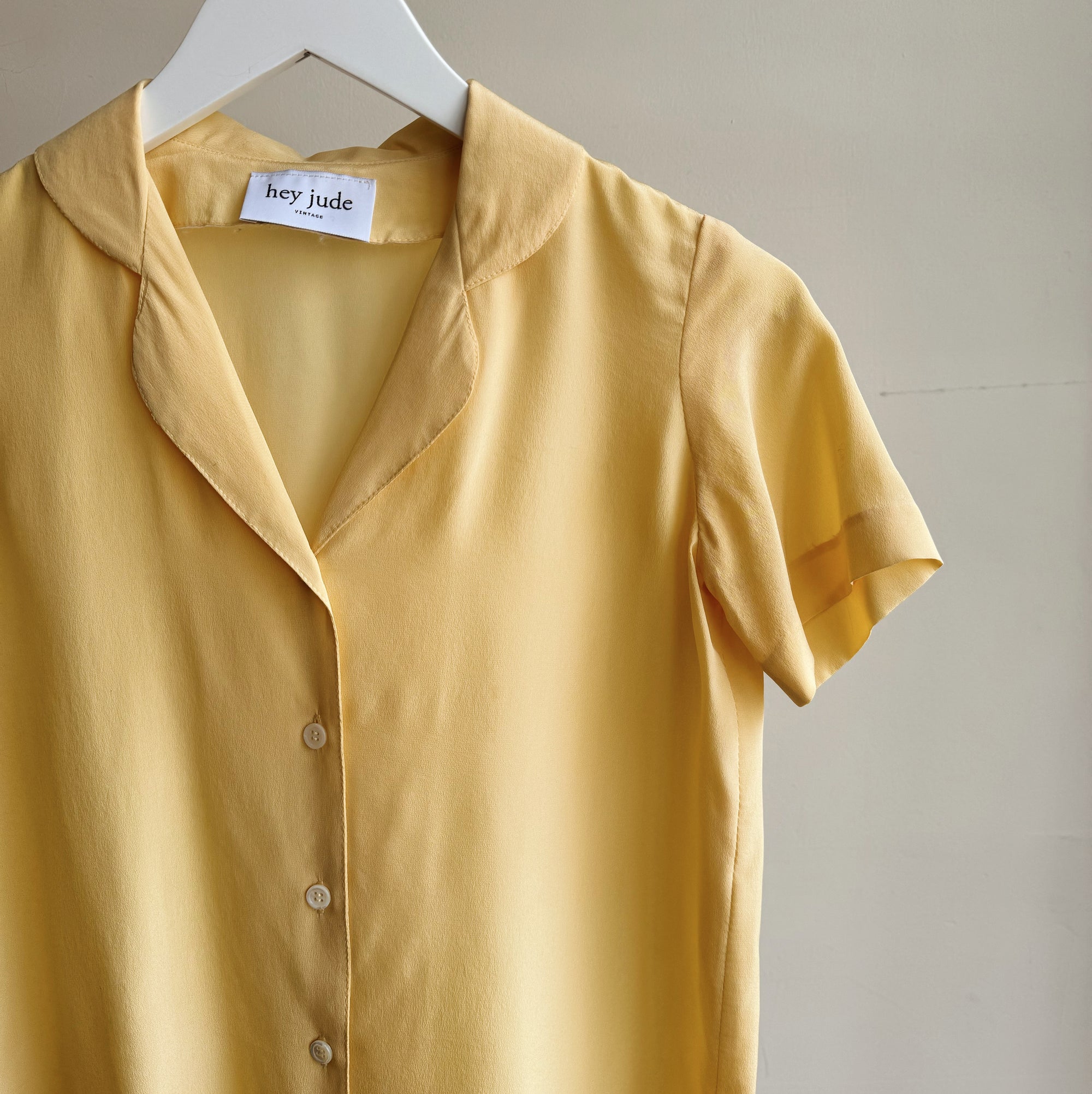 Butter Short Sleeve Silk Blouse - Hey Jude