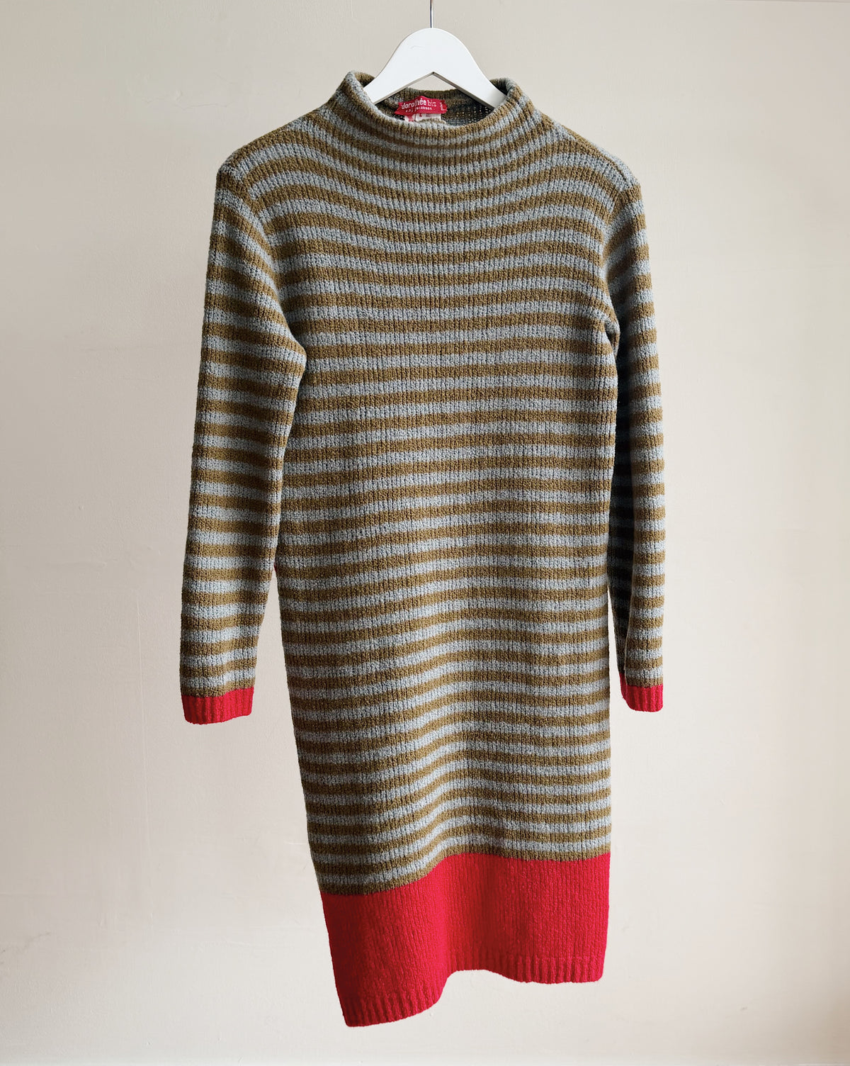 Striped 1970’s Wool Knit Column Dress - Hey Jude