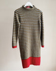 Striped 1970’s Wool Knit Column Dress - Hey Jude