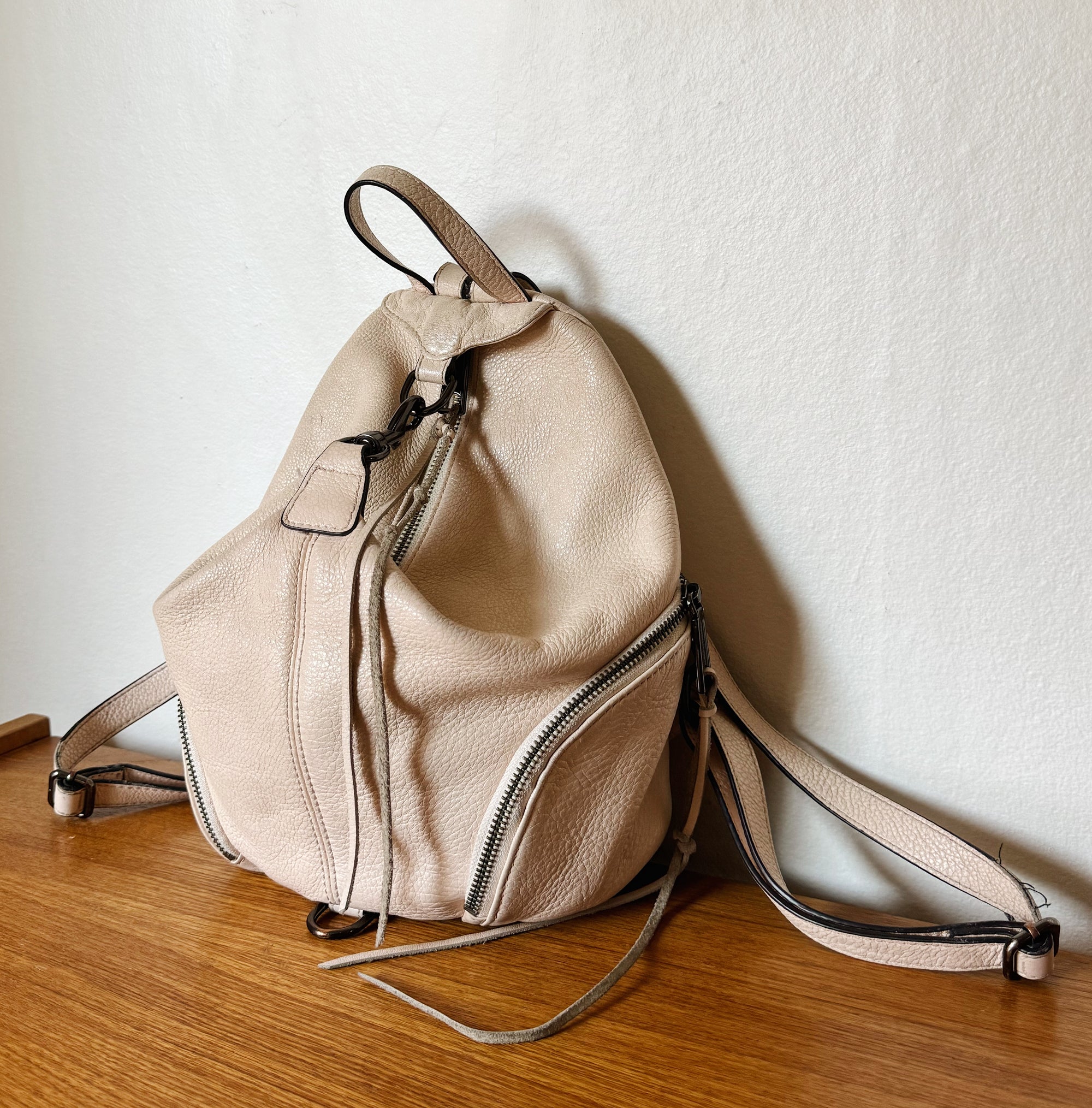 Blush Y2K Leather Convertible Backpack - Hey Jude