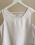 White Linen Minimal Tank