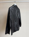 Onyx Tailored Leather Blazer Jacket