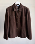 Chocolate Wool + Cashmere Jacket