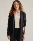 Navy Mohair Slouchy Cardigan