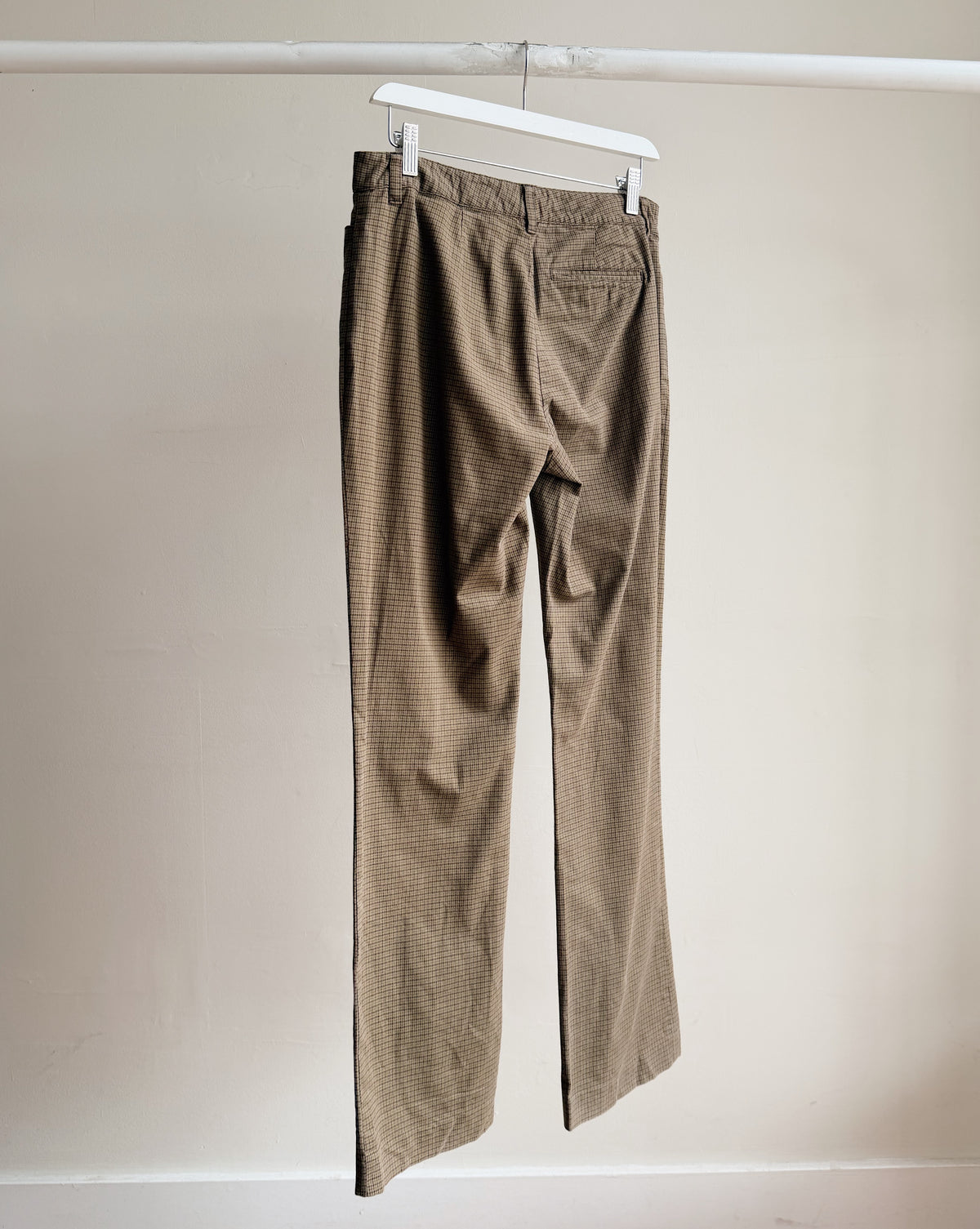 Fine Plaid Lauren Low Rise Trousers - Hey Jude