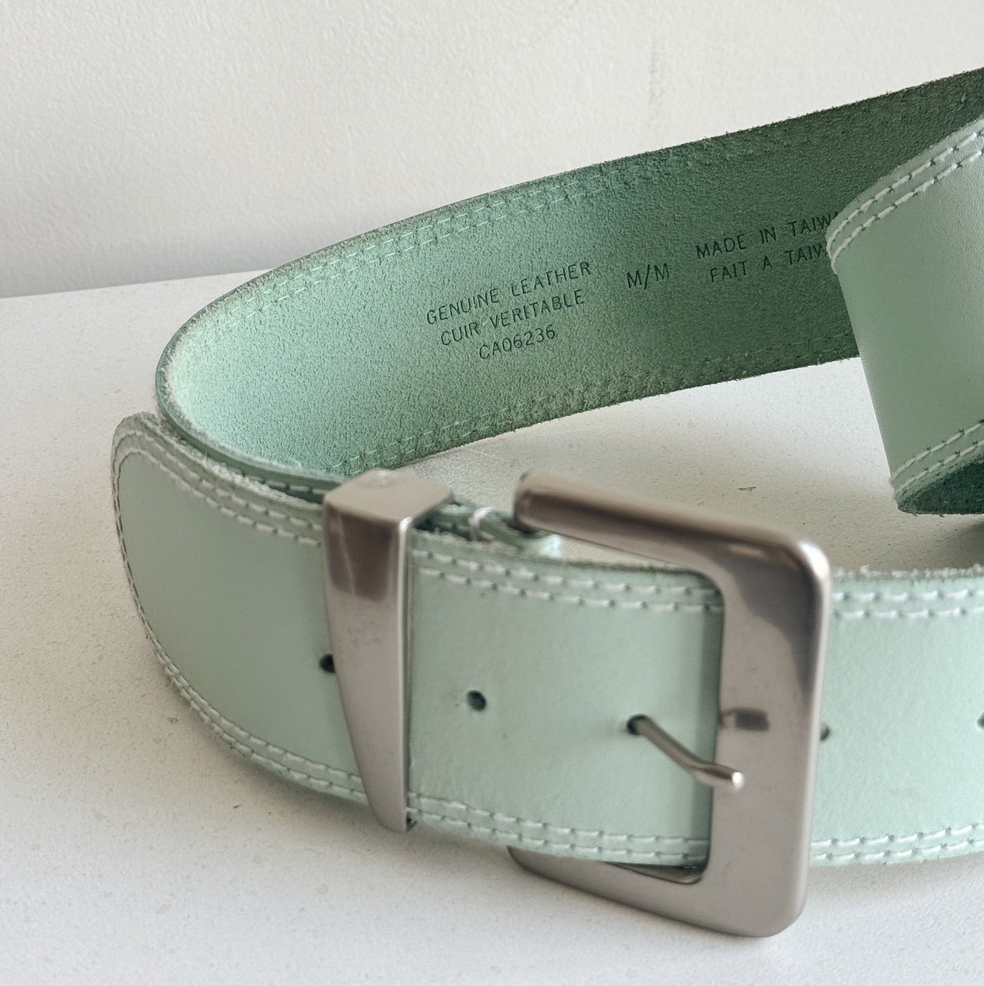 Sea Blue Leather Belt - Hey Jude